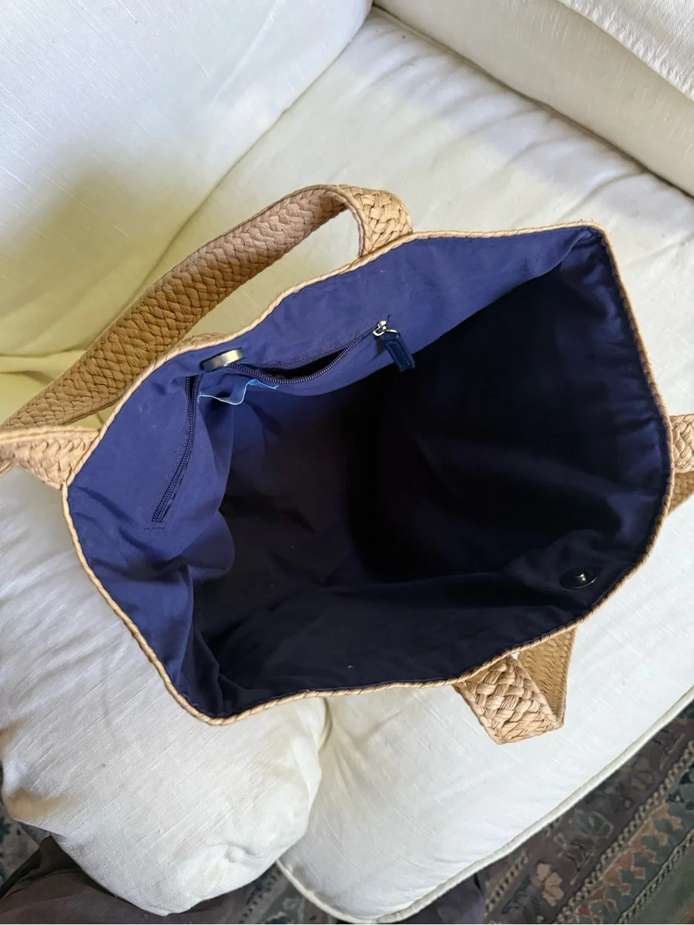 Draper James Everyday straw tote hand or shoulder bag